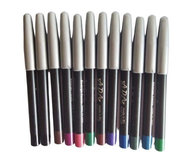Set 12 Creioane cosmetice Ada, multicolor, set B