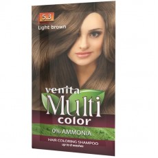 Sampon Colorant si Nuantator, Multicolor, Venita, 5.3 Light Brown, 40g