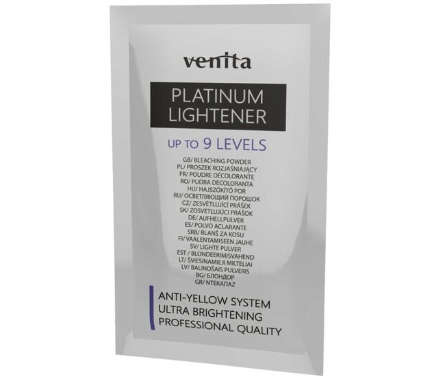 Pudra decoloranta pentru uz profesional Blond Platinat, Venita, 40g Pudra decoloranta pentru uz profesional Blond Platinat, Venita, 40g