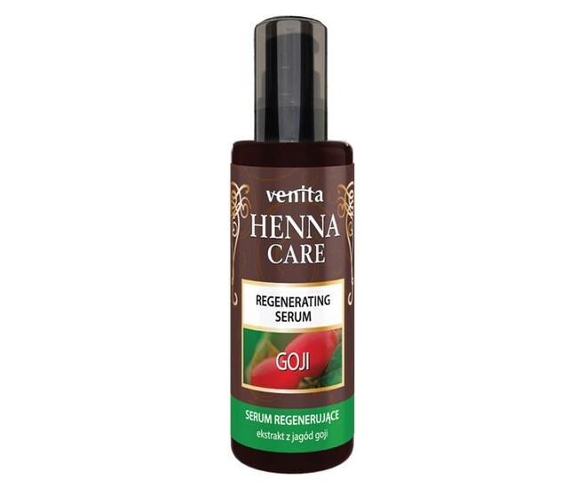 Ser pentru par regenerant, Henna Care, Venita, cu extract de goji, 50ml Ser pentru par regenerant, Henna Care, Venita, cu extract de goji, 50ml