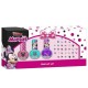 Set manichiura pentru fetite, cu 3 lacuri de unghii si modele de lipit pe unghii, Minnie Set manichiura pentru fetite, cu 3 lacuri de unghii si modele de lipit pe unghii, Minnie