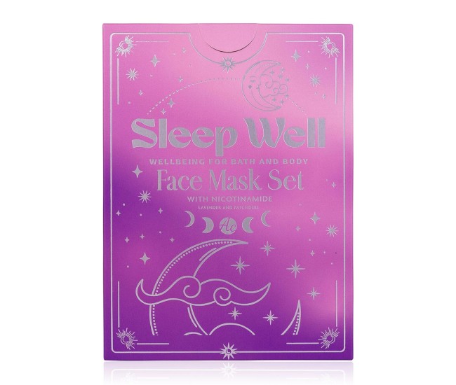 Set masti faciale cu niacinamida Lavender & Patchouli Sleep Well, Accentra,8160971. 3*25ml