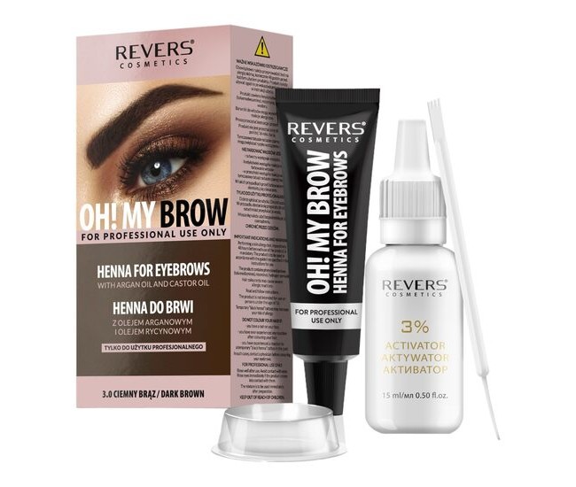 Vopsea de sprancene Henna Oh! My Brows, Revers, Maro Inchis, 3.0, 30ml Vopsea de sprancene Henna Oh! My Brows, Revers, Maro Inchis, 3.0, 30ml