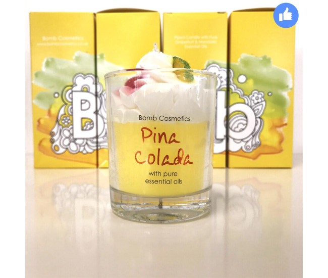 Lumanare parfumata 160g Pina Colada Piped Candle, Bomb Cosmetics