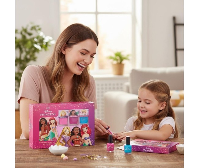 Set manichiura pentru copii, 3 Oje + Pila, Disney Princess, 1665 Set manichiura pentru copii, 3 Oje + Pila, Disney Princess, 1665