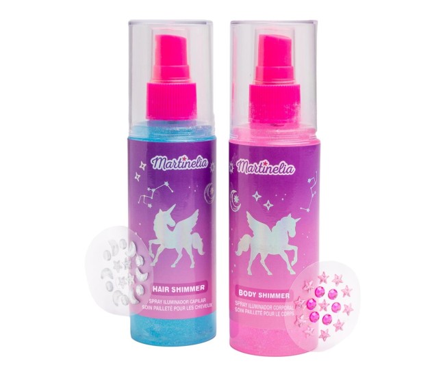Set sclipici pentru păr si corp Cosmic Glowy Galaxy Dreams, Martinelia, 85429