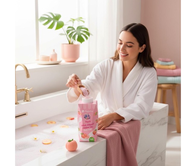 Sare de baie Milk Shake Piersica,  Accentra, 3562921, 200g