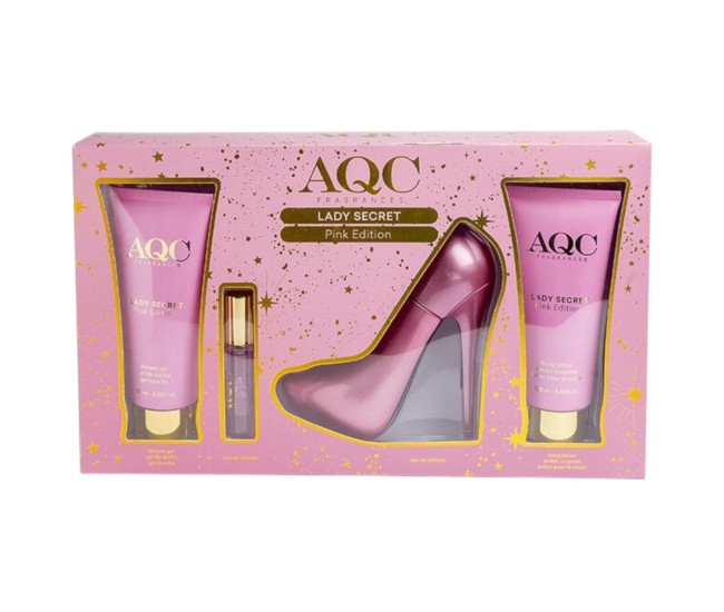 Set cadou parfum Lady Secret Pink Edition, AQC Fragrances, 44104