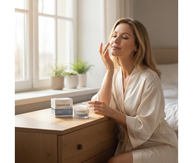 Crema de fata cu acid hialuronic + LACTIL®, pentru hidratare si fermitate, Revers, 40+, 50 ml Crema de fata cu acid hialuronic + LACTIL®, pentru hidratare si fermitate, Revers, 40+, 50 ml