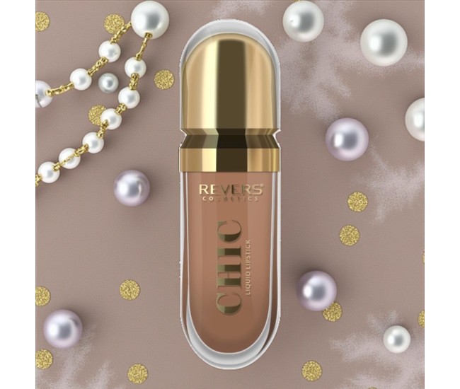 Ruj lichid Chic nr 4 Mocha, Revers, 7,5 ml Ruj lichid Chic nr 4 Mocha, Revers, 7,5 ml