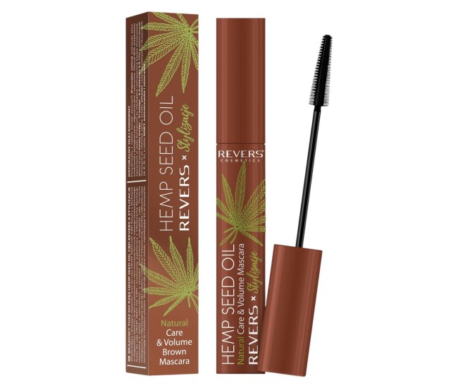 Mascara cu Ulei din Semințe de Cânepă, Maro, Revers, 10ml