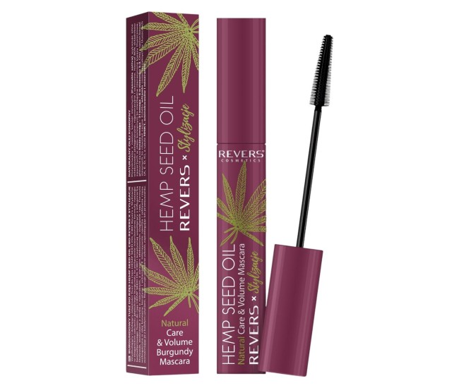 Mascara cu Ulei din Semințe de Cânepă, Burgundy, Revers, 10ml