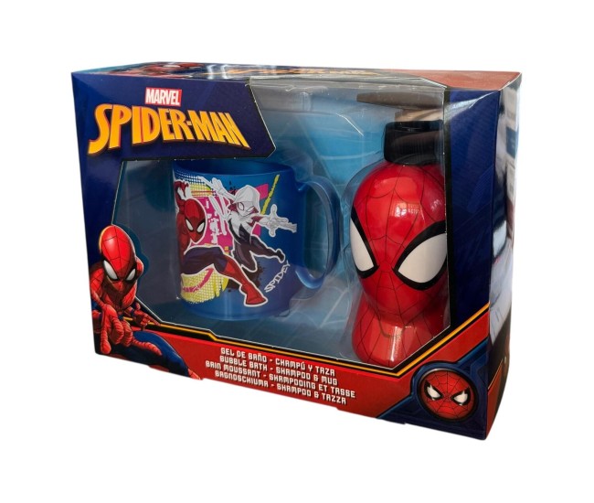 Set copii cu gel de dus/sampon si cana – Marvel Spider-Man, 2564 Set copii cu gel de dus/sampon si cana – Marvel Spider-Man, 2564