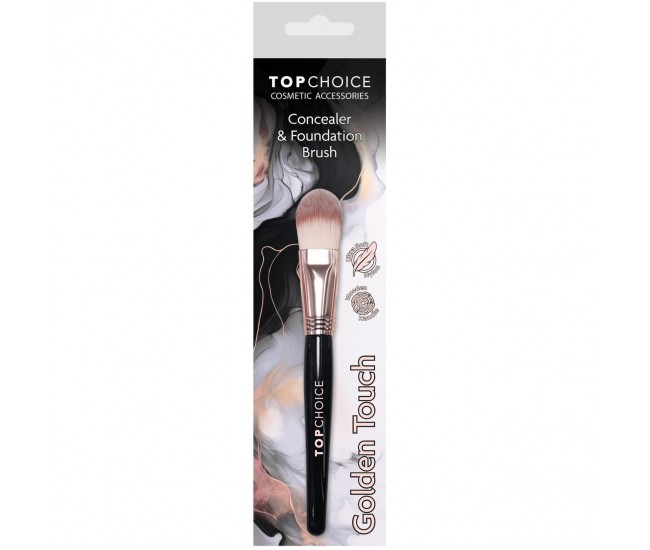 Pensula pentru fond de ten, corector Golden Touch 38594, Top Choice Pensula pentru fond de ten, corector Golden Touch 38594, Top Choice