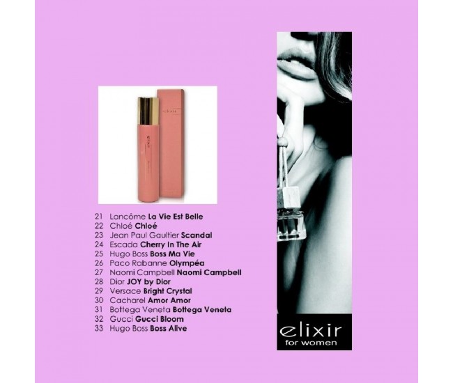 Set 7 Apa de parfum Cote d'Azur, Elixir, Pink, Femei, 30ml Nr. 21 + 1 Tester GRATUIT Set 7 Apa de parfum Cote d'Azur, Elixir, Pink, Femei, 30ml Nr. 21 + 1 Tester GRATUIT