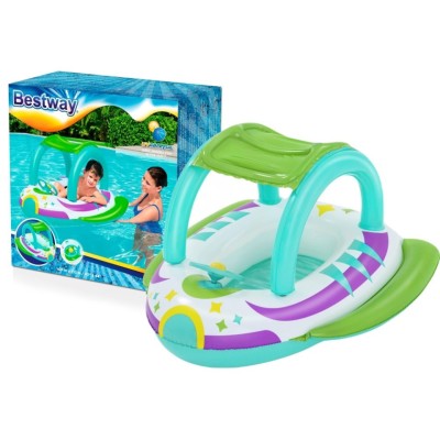 Barcuta gonflabila Bestway 34149, Baby Boat, 107 x 112 cm