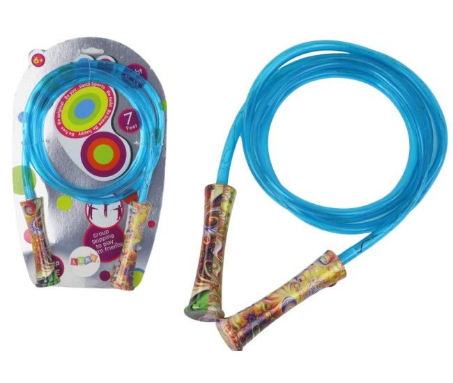 Coarda de sarit cu lumina albastra 2.1 m Coarda de sarit cu lumina albastra 2.1 m