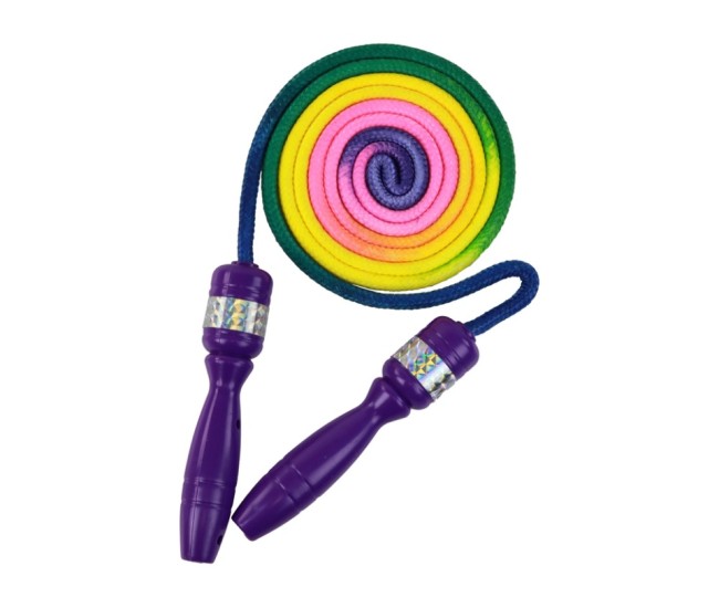 Coarda de sarit cu maner mov, 2.1 m Coarda de sarit cu maner mov, 2.1 m