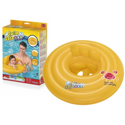 Colac pentru bebelusi, Bestway 32096, diametru 69 cm, galben