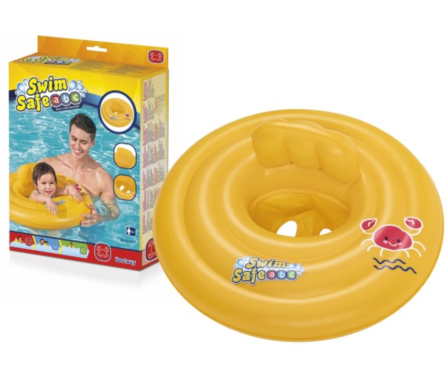 Colac pentru bebelusi, Bestway 32096, diametru 69 cm, galben Colac pentru bebelusi, Bestway 32096, diametru 69 cm, galben