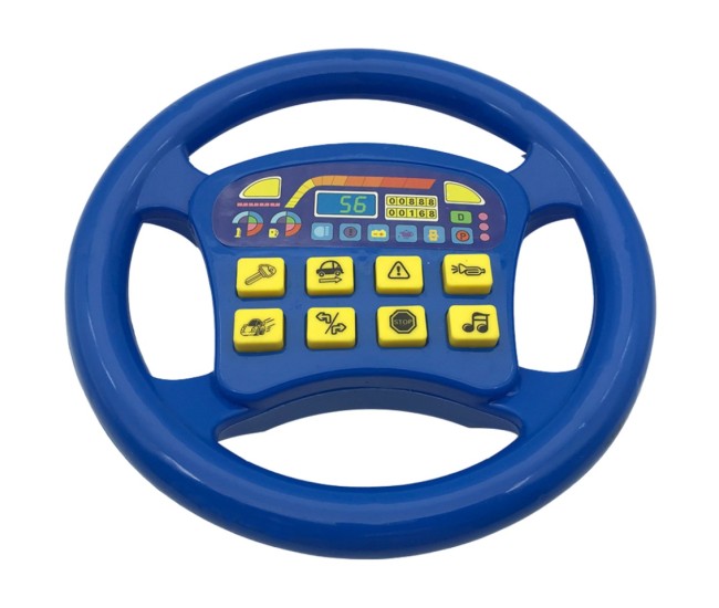 Jucarie volan interactiv cu efecte sonore, albastru Jucarie volan interactiv cu efecte sonore, albastru