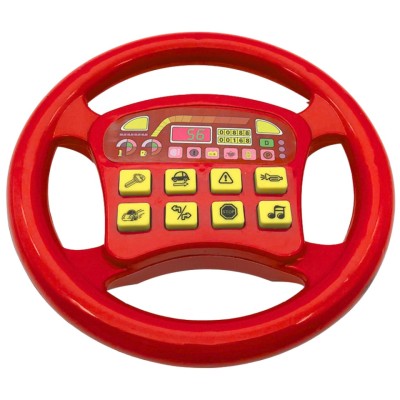 Jucarie volan interactiv cu efecte sonore, rosu