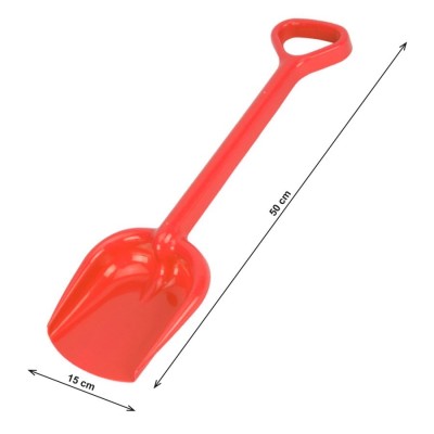 Lopata pentru nisip, Technok (2766), 50 cm, rosu