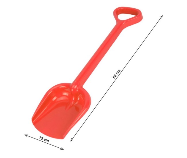 Lopata pentru nisip, Technok (2766), 50 cm, rosu