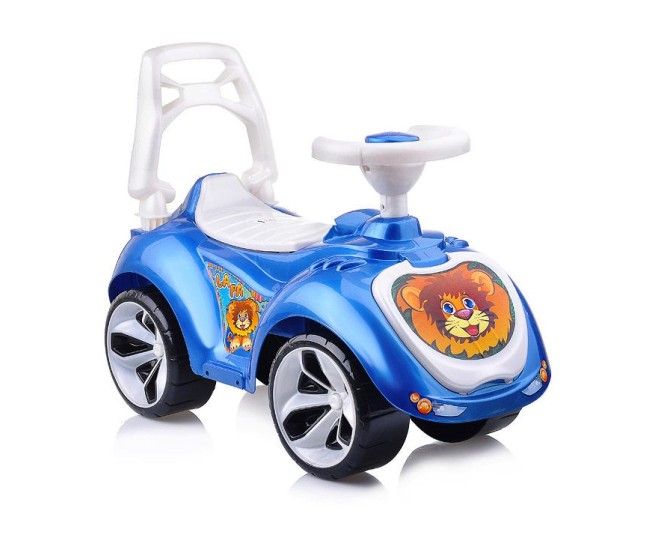 Masinuta premergator RideOn Malipen cu claxon, albastru cu alb Masinuta premergator RideOn Malipen cu claxon, albastru cu alb