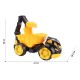 Masinuta utilaj mega basculanta, Technok, cu brat mobil, cu cupa, verde Masinuta utilaj mega basculanta, Technok, cu brat mobil, cu cupa, verde