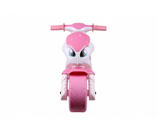Motocicleta de curse My Little Fancy Bike, TechnoK, alb cu roz Motocicleta de curse My Little Fancy Bike, TechnoK, alb cu roz