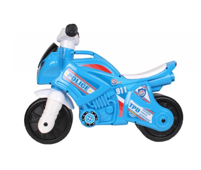 Motocicleta de politie Ride On, TechnoK, cu sunete si lumini, albastru Motocicleta de politie Ride On, TechnoK, cu sunete si lumini, albastru