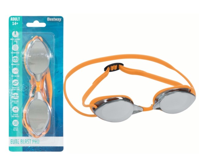 Ochelari de inot, Bestway 21066, portocaliu Ochelari de inot, Bestway 21066, portocaliu