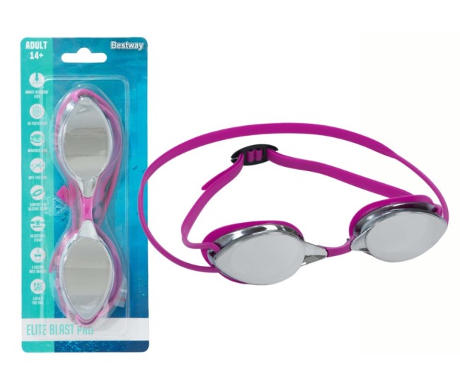 Ochelari de inot, Bestway 21066, roz Ochelari de inot, Bestway 21066, roz