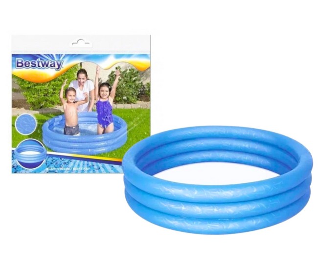Piscina gonflabila copii, Bestway 51025, 122 x 25 cm, albastru Piscina gonflabila copii, Bestway 51025, 122 x 25 cm, albastru