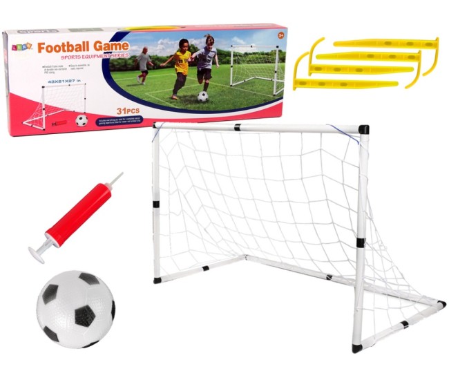 Poarta de fotbal cu minge si pompa de umflare Poarta de fotbal cu minge si pompa de umflare