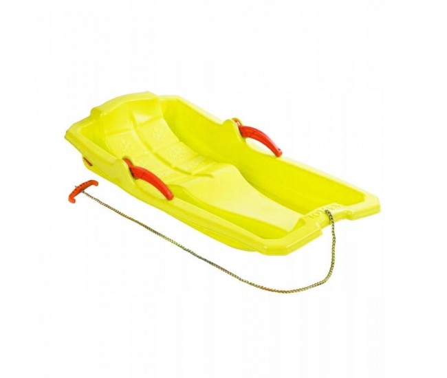 Sanie bob Marmat cu frana, galben - 6012 Sanie bob Marmat cu frana, galben - 6012