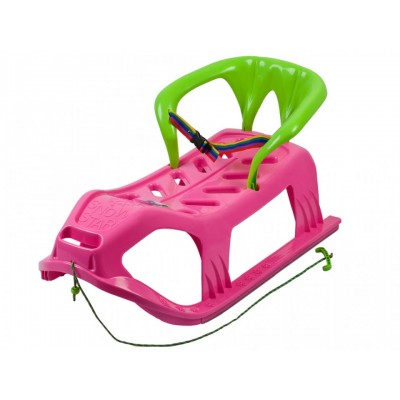 Sanie Marmat Star 90 cm, roz cu spatar verde - 6593
