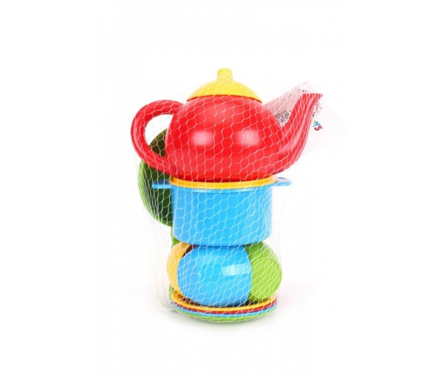 Set ceai si vesela, Technok, multicolor Set ceai si vesela, Technok, multicolor