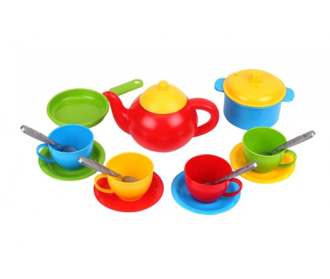Set ceai si vesela, Technok, multicolor Set ceai si vesela, Technok, multicolor