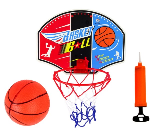 Set cos de baschet cu minge si pompa, Enthusiast Sport Set cos de baschet cu minge si pompa, Enthusiast Sport