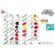 Set de construit metalic, TechnoK, 30 modele de vehicule, 381 de piese Set de construit metalic, TechnoK, 30 modele de vehicule, 381 de piese