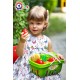 Set de fructe in cos de picnic albastru, Technok, (5354), 17 piese Set de fructe in cos de picnic albastru, Technok, (5354), 17 piese