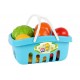 Set de fructe in cos de picnic verde, Technok, (5354), 17 piese Set de fructe in cos de picnic verde, Technok, (5354), 17 piese