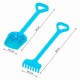 Set de nisip, unelte de gradina, Technok (1424), lopata si grebla, 50 cm, albastru Set de nisip, unelte de gradina, Technok (1424), lopata si grebla, 50 cm, albastru