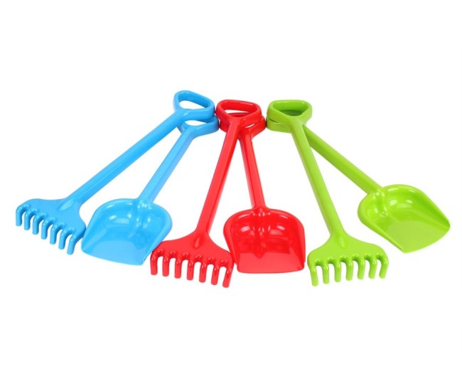 Set de nisip, unelte de gradina, Technok (1424), lopata si grebla, 50 cm, rosu Set de nisip, unelte de gradina, Technok (1424), lopata si grebla, 50 cm, rosu