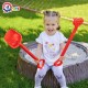 Set de nisip, unelte de gradina, Technok (1424), lopata si grebla, 50 cm, rosu Set de nisip, unelte de gradina, Technok (1424), lopata si grebla, 50 cm, rosu