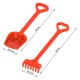 Set de nisip, unelte de gradina, Technok (1424), lopata si grebla, 50 cm, rosu Set de nisip, unelte de gradina, Technok (1424), lopata si grebla, 50 cm, rosu