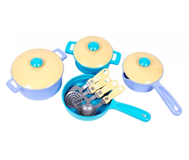 Set de vesela pentru copii, albastru cu turcoaz Set de vesela pentru copii, albastru cu turcoaz