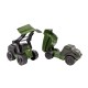 Set doua masinute, echipaj militar, Technok, basculanta si utilaj deszapezitor